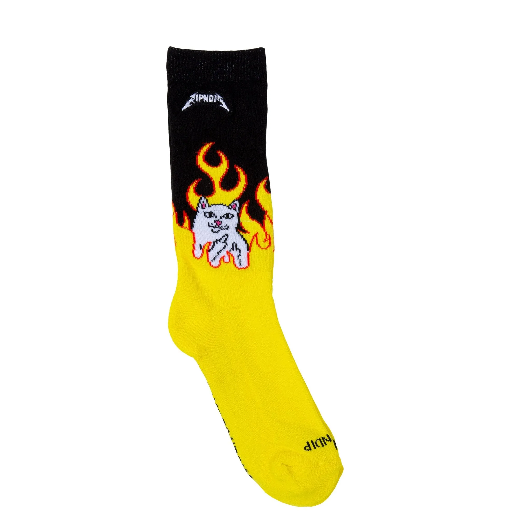 Welcome To Heck Socks (Black / Yellow)